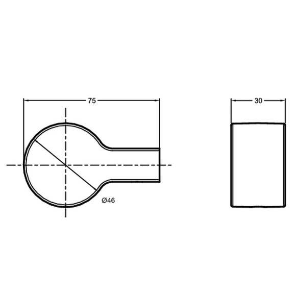 Крючок Jacob Delafon Singulier 15209D-CP Хром