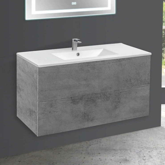 Тумба под раковину Vincea Mia 100 VMC-2MC100BT подвесная Beton Тумба под раковину Vincea Mia 100 VMC-2MC100BT подвесная Beton
