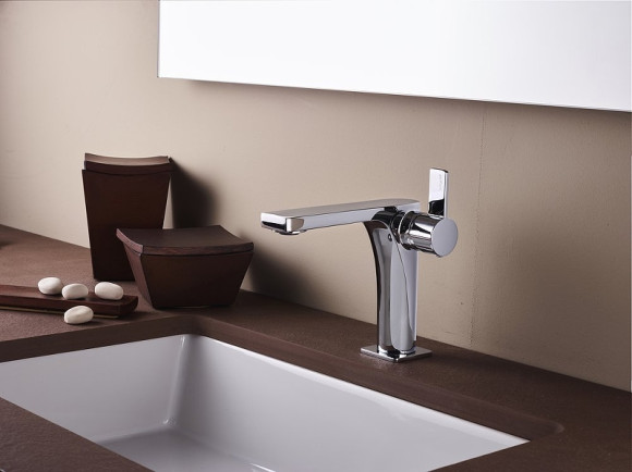 Смеситель для раковины Paffoni Rock RO071ST Сталь Смеситель для раковины Paffoni Rock RO071ST Сталь