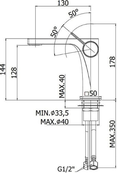 Смеситель для раковины Paffoni Rock RO071ST Сталь Смеситель для раковины Paffoni Rock RO071ST Сталь