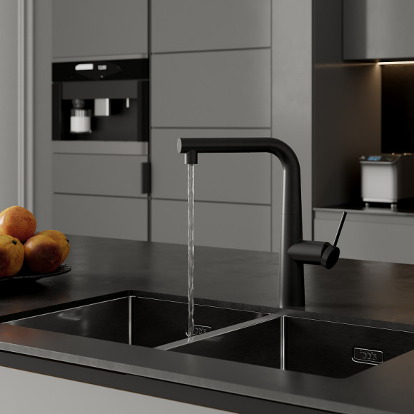 Смеситель для кухни Iddis Pure PURBLPFi05 Черный матовый