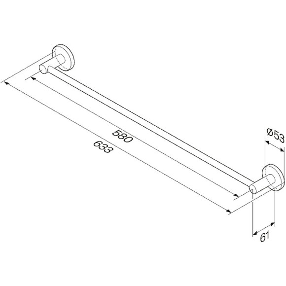 Полотенцедержатель AM.PM X-Joy A85A346400 Хром Полотенцедержатель AM.PM X-Joy A85A346400 Хром