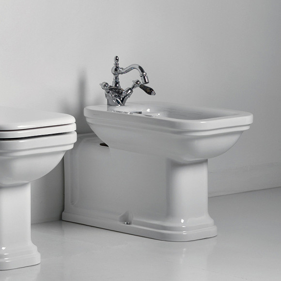 Биде Kerasan Waldorf 4120K1bi/cr*1 Белое Биде Kerasan Waldorf 4120K1bi/cr*1 Белое