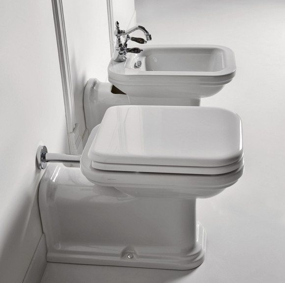 Биде Kerasan Waldorf 4120K1bi/cr*1 Белое Биде Kerasan Waldorf 4120K1bi/cr*1 Белое