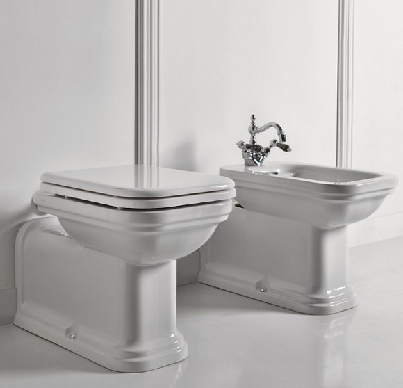 Биде Kerasan Waldorf 4120K1bi/cr*1 Белое Биде Kerasan Waldorf 4120K1bi/cr*1 Белое