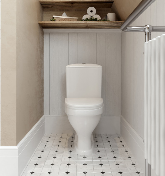 Унитаз компакт Santeri Вест 1.P201.8.S00.00B.F с бачком и сиденьем Унитаз компакт Santeri Вест 1.P201.8.S00.00B.F с бачком и сиденьем