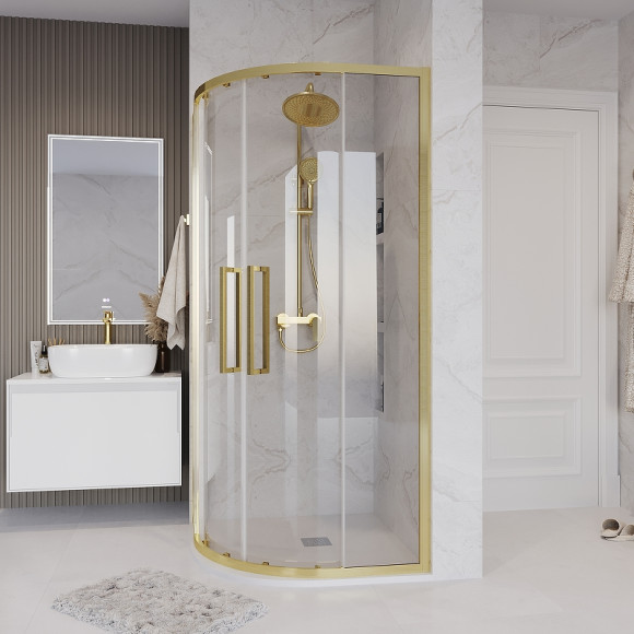 Душевой уголок Grossman Cosmo 100х100 301.K33.02.1010.32.00 профиль Золото сатин стекло прозрачное Душевой уголок Grossman Cosmo 100х100 301.K33.02.1010.32.00 профиль Золото сатин стекло прозрачное