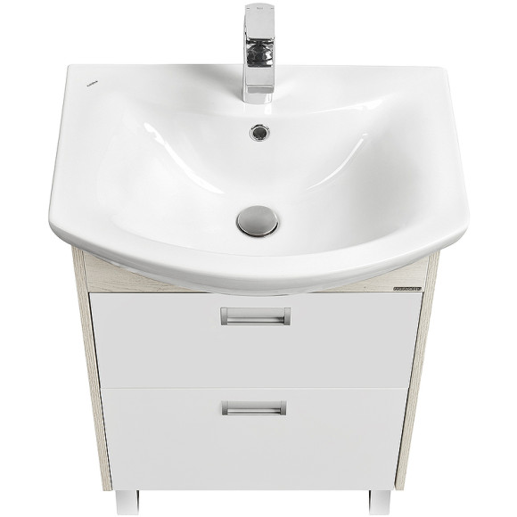 Тумба под раковину Aquaton Бекка PRO 60 1A196601BAC20 Белый Дуб сомерсет