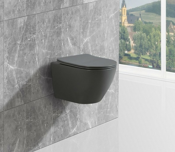 Унитаз Esbano Amapola ESUPAMAPGM подвесной Серый матовый с сиденьем Микролифт