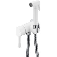 Гигиенический душ со смесителем Boheme Uno 467-WCR Белый матовый Хром
