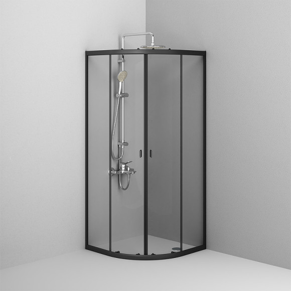 Душевой уголок AM.PM X-Joy Twin Slide 80х80 W88G-205-080BT64 профиль Черный матовый стекло прозрачное Душевой уголок AM.PM X-Joy Twin Slide 80х80 W88G-205-080BT64 профиль Черный матовый стекло прозрачное