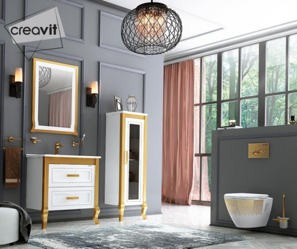 Унитаз биде Creavit Terra TP325-00CB00E-NA00 подвесной Белый с декором без сиденья