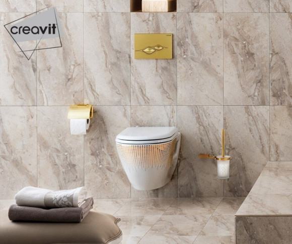 Унитаз биде Creavit Terra TP325-00CB00E-NA00 подвесной Белый с декором без сиденья