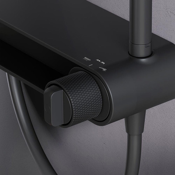 Душевая система AM.PM X-Joy F0785A622 Черная матовая Душевая система AM.PM X-Joy F0785A622 Черная матовая