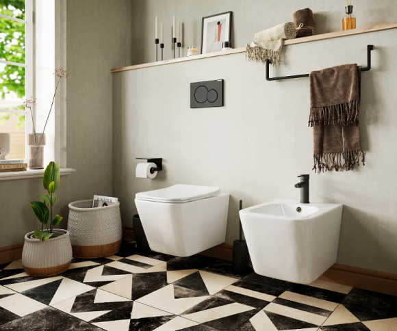 Комплект унитаза с инсталляцией Ceramicanova Metric CN3007_1002M_1000 с сиденьем Микролифт и клавишей смыва Хром матовый