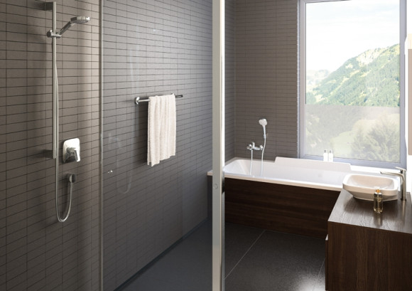 Душевой гарнитур Hansgrohe Croma Select E 26590400 Хром Белый