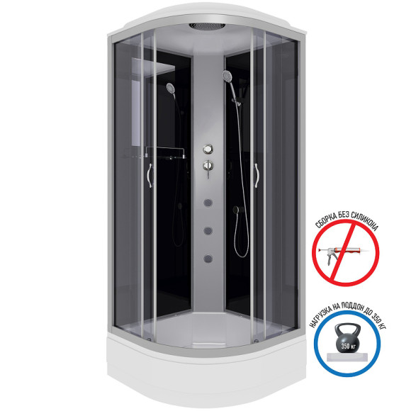 Душевая кабина Niagara Classic 80x80 NG-3503-14G с гидромассажем Душевая кабина Niagara Classic 80x80 NG-3503-14G с гидромассажем