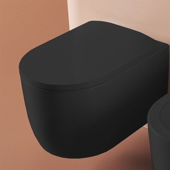 Унитаз Artceram Monet MNV001 17 00 подвесной Черный матовый без сиденья