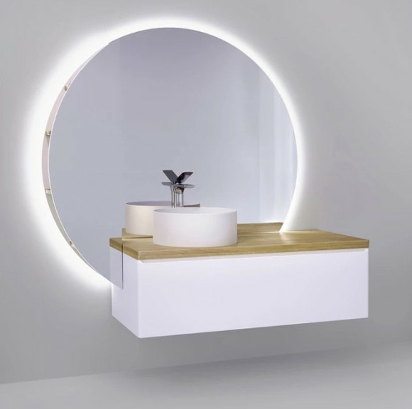 Зеркало Jorno Solis New 106 SolN.02.106/W/JR с подсветкой с бесконтактным выключателем Зеркало Jorno Solis New 106 SolN.02.106/W/JR с подсветкой с бесконтактным выключателем