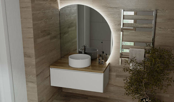 Зеркало Jorno Solis New 106 SolN.02.106/W/JR с подсветкой с бесконтактным выключателем Зеркало Jorno Solis New 106 SolN.02.106/W/JR с подсветкой с бесконтактным выключателем