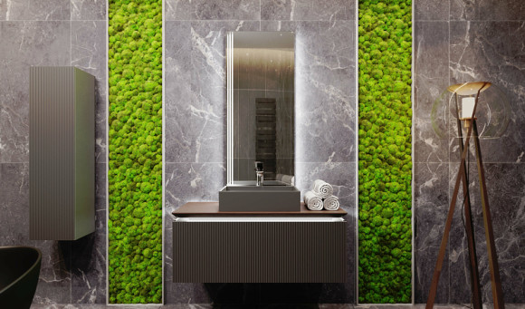 Зеркало Jorno Strong 57 Str.02.57/P/A с подсветкой с бесконтактным выключателем