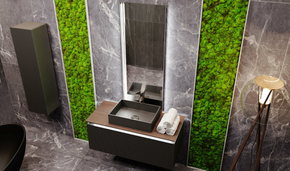 Зеркало Jorno Strong 57 Str.02.57/P/A с подсветкой с бесконтактным выключателем