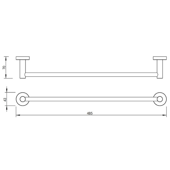 Полотенцедержатель Whitecross Ergo gunmetal ER2250GM Оружейная сталь Полотенцедержатель Whitecross Ergo gunmetal ER2250GM Оружейная сталь