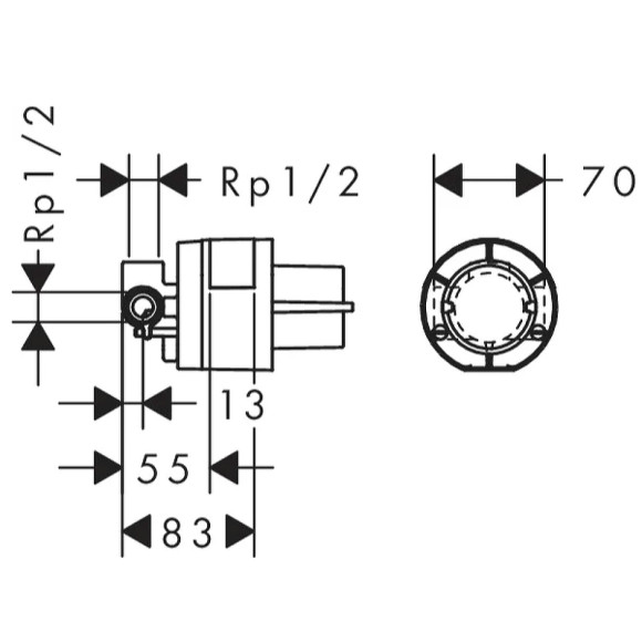 Смеситель для душа Hansgrohe Logis E 71608000 Хром Смеситель для душа Hansgrohe Logis E 71608000 Хром