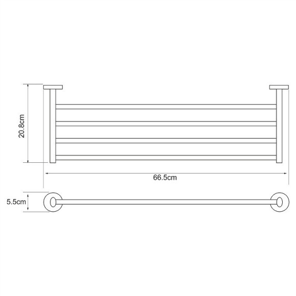 Полка для полотенец WasserKRAFT Rhein K-6211 Хром Полка для полотенец WasserKRAFT Rhein K-6211 Хром