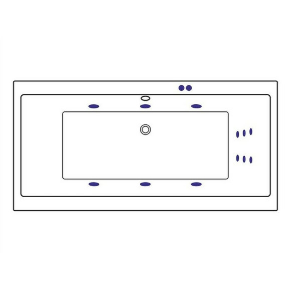 Акриловая ванна Excellent Pryzmat 190x90 WAEX.PRY19.LINE.BR с гидромассажем Акриловая ванна Excellent Pryzmat 190x90 WAEX.PRY19.LINE.BR с гидромассажем