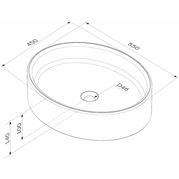 Раковина-чаша AM.PM Func 55 M8FWCC20550WG Белая Раковина-чаша AM.PM Func 55 M8FWCC20550WG Белая