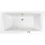 Акриловая ванна Whitecross Savia Duo 170x80 0103.170080.100.SOFT.BR с гидромассажем