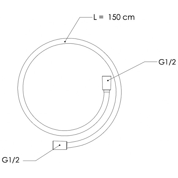 Душевой шланг Remer SS332CN150 Нержавеющая сталь Душевой шланг Remer SS332CN150 Нержавеющая сталь