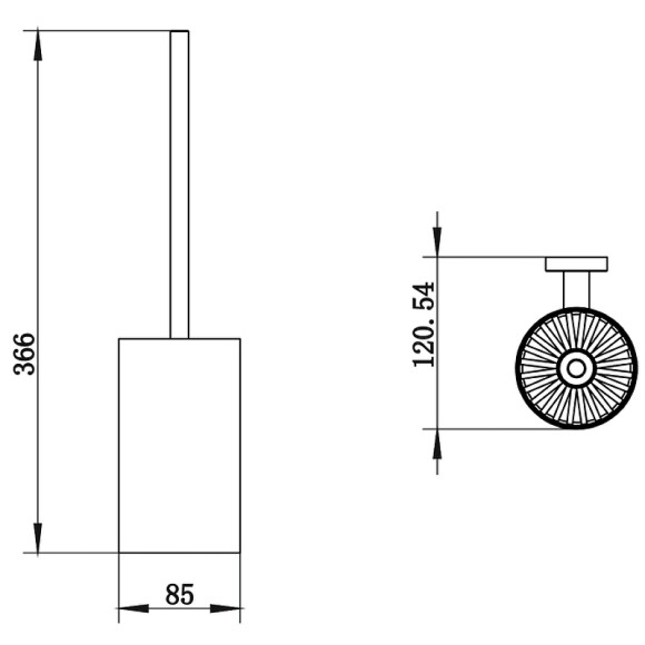 Ершик для унитаза Whitecross Ergo chrome ER2270CR Хром Ершик для унитаза Whitecross Ergo chrome ER2270CR Хром
