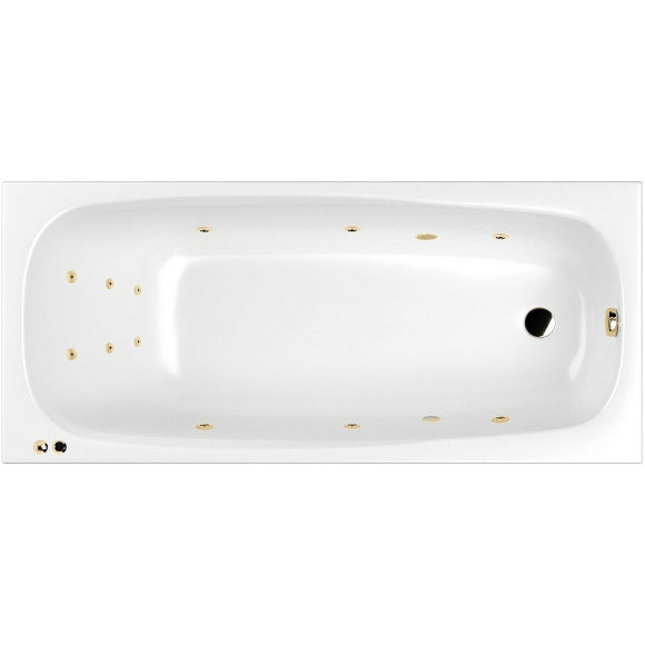 Акриловая ванна Whitecross Layla 180x80 0102.180080.100.LINE.GL с гидромассажем