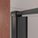 Душевая дверь Cezares Liner 90 R LINER-B-12-90-C-NERO-R профиль Черный матовый стекло прозрачное