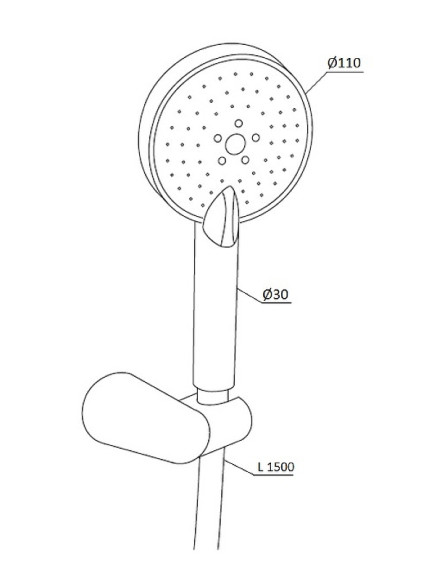 Душевой гарнитур Damixa Origin One 2.0 918110000 Хром