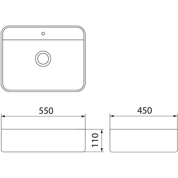 Раковина-чаша Point Меркурий 55 PN43833 Белая Раковина-чаша Point Меркурий 55 PN43833 Белая