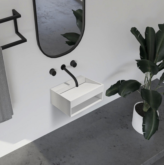 Раковина Abber Stein 80 AS2645-0.8 Белая матовая