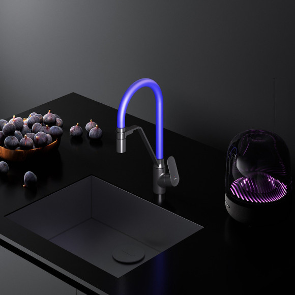 Смеситель для кухни AM.PM Like F8007827 Черный матовый Синий Смеситель для кухни AM.PM Like F8007827 Черный матовый Синий