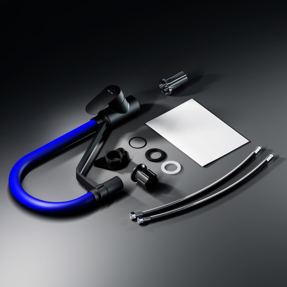 Смеситель для кухни AM.PM Like F8007827 Черный матовый Синий Смеситель для кухни AM.PM Like F8007827 Черный матовый Синий