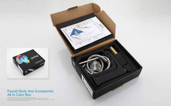 Смеситель для раковины Gappo G50 G1050 Черный матовый