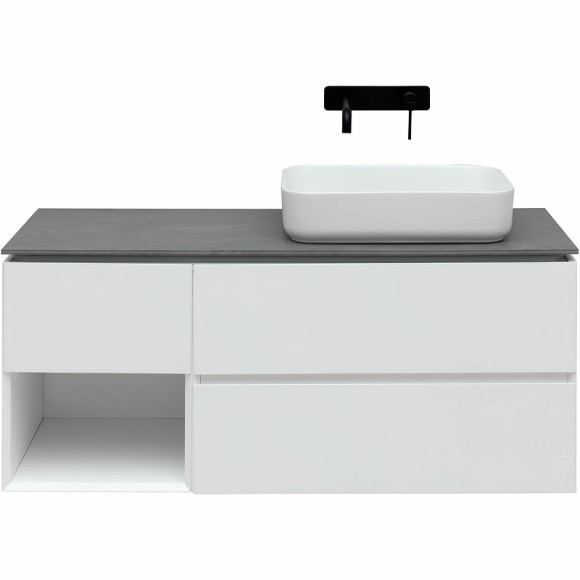 Тумба под раковину Allen Brau Infinity 120 R 1.21007.WM подвесная Белая матовая Тумба под раковину Allen Brau Infinity 120 R 1.21007.WM подвесная Белая матовая