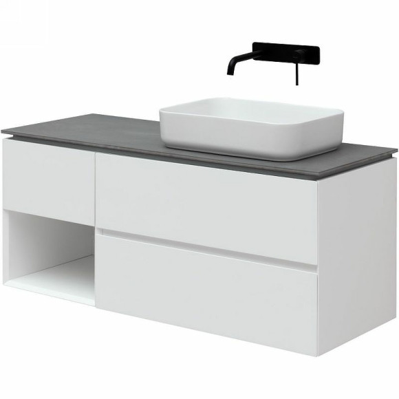 Тумба под раковину Allen Brau Infinity 120 R 1.21007.WM подвесная Белая матовая Тумба под раковину Allen Brau Infinity 120 R 1.21007.WM подвесная Белая матовая