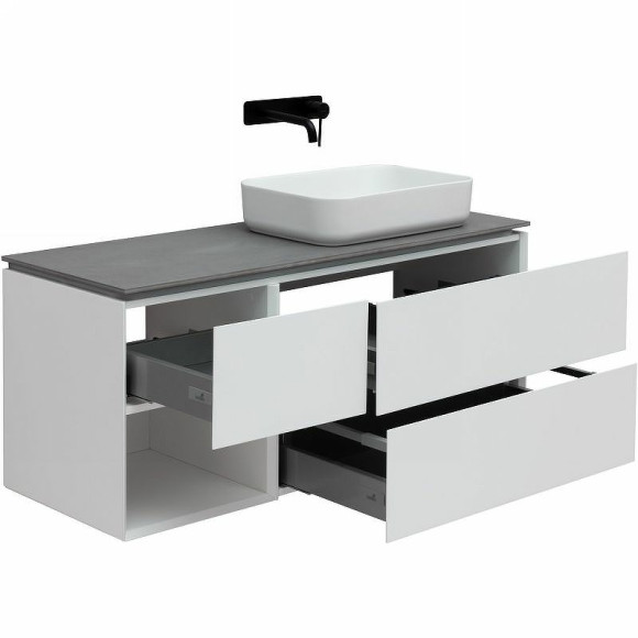 Тумба под раковину Allen Brau Infinity 120 R 1.21007.WM подвесная Белая матовая Тумба под раковину Allen Brau Infinity 120 R 1.21007.WM подвесная Белая матовая