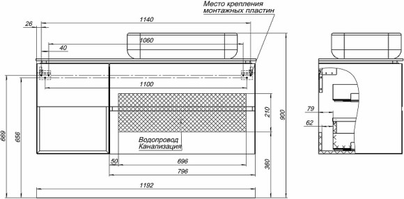 Тумба под раковину Allen Brau Infinity 120 R 1.21007.WM подвесная Белая матовая Тумба под раковину Allen Brau Infinity 120 R 1.21007.WM подвесная Белая матовая
