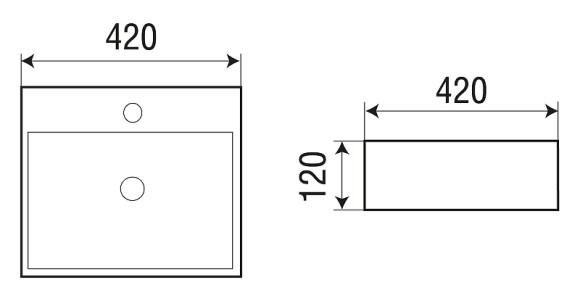 Раковина WeltWasser Elbach 2177 MW 42 10000004643 Белая матовая