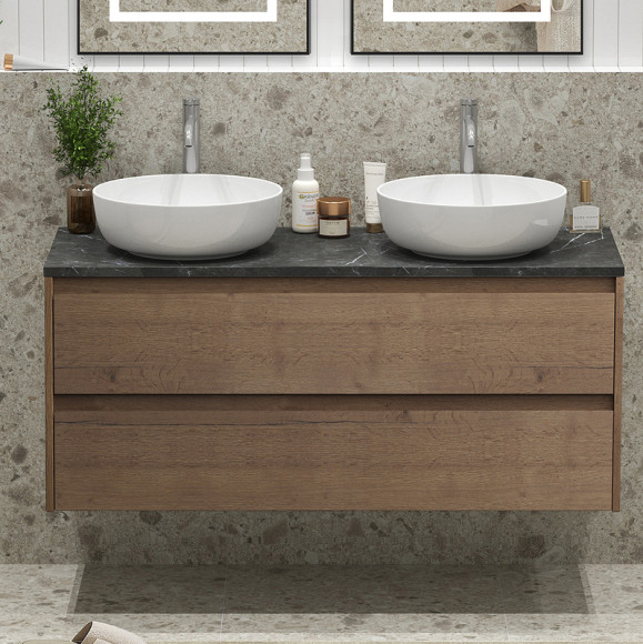 Тумба под раковину BelBagno Kraft 120 KRAFT-1200-2C-SO-2-RT подвесная Rovere Tabacco Тумба под раковину BelBagno Kraft 120 KRAFT-1200-2C-SO-2-RT подвесная Rovere Tabacco