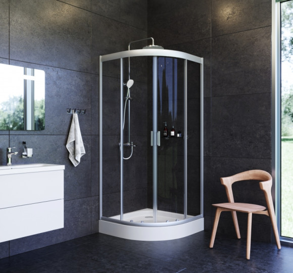 Комплект душевого уголка AM.PM Gem UK91SA с поддоном с мебелью с унитазом с комплектом смесителей с душевым гарнитуром и аксессуарами Комплект душевого уголка AM.PM Gem UK91SA с поддоном с мебелью с унитазом с комплектом смесителей с душевым гарнитуром и аксессуарами