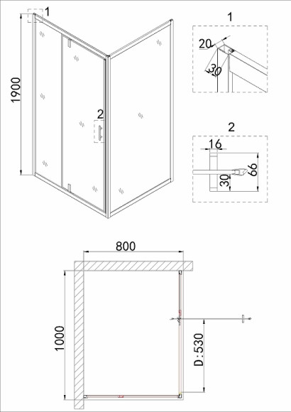 Душевой уголок Niagara Nova 100х80 NG-43-10AG-A80G профиль Холодное золото стекло прозрачное Душевой уголок Niagara Nova 100х80 NG-43-10AG-A80G профиль Холодное золото стекло прозрачное